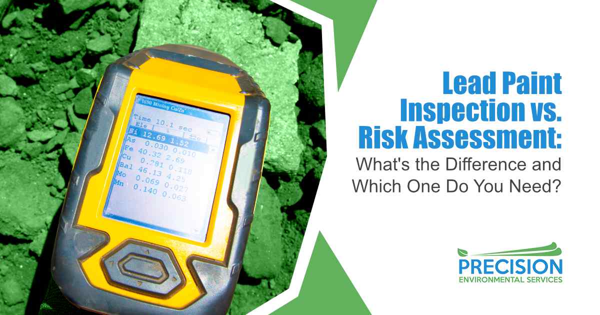 XRF Handheld Analyzer Displaying Metal Composition Results at Mining Site A yellow and gray handheld XRF analyzer rests on dark rocky terrain at a mining site, its screen displaying elemental composition data including nickel, iron, arsenic, copper, and manganese readings.